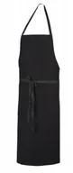 Akcesoria gastronomiczne - Robur Pise fartuch czarny | U-PI-B U-PI-B - miniaturka - grafika 1