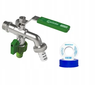 Calido Bis zawór czerpalny mrozoodporny 1/2+teflon - Zawory i kraniki - miniaturka - grafika 2