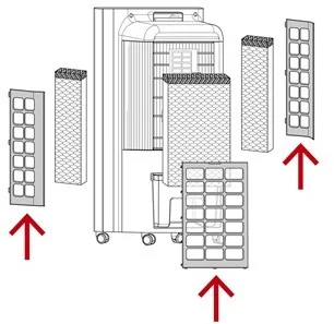 Trotec PAE 31 filtr powietrza (3-częściowy) - Akcesoria do wentylacji i klimatyzacji - miniaturka - grafika 2