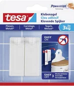 Inne mocowania - Tesa Adhesive Nail for Tiles & Metal 3kg 2 Hooks + 3 Strips 77763-00000-00 - miniaturka - grafika 1