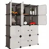 Półki i regały dla dzieci - Szafa Modułowa Szafka Regał Garderoba 8 Półek - miniaturka - grafika 1