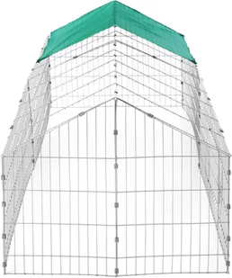 tectake Klatka dla królików z osłoną przeciwsłoneczną - zielony 402420 - Klatki dla gryzoni tectake Klatka dla królików z osłoną przeciwsłoneczną - zielony 402420 - Klatki dla gryzoni - miniaturka - grafika 2
