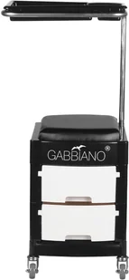 ACTIVESHOP Pomocnik - Taboret Do Pedicure 16 Plus Czarny/Biały 10003_125885 - Krzesła i taborety kosmetyczne - miniaturka - grafika 3