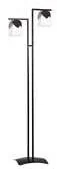 Lampy stojące - Luminex Wall 3108 lampa stojąca podłogowa 2x8W GU10 czarna/biała - miniaturka - grafika 1
