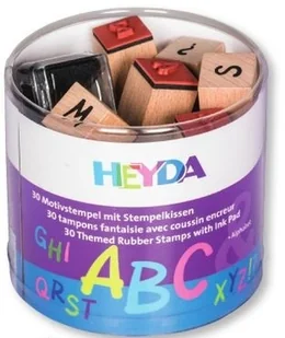 ZESTAW STEMPLI DREWNIANYCH ALFABET - Pozostałe akcesoria dla plastyków - miniaturka - grafika 2