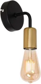 Lampy ścienne - Luminex Kinkiet Brenda black/gold 1 1059) 1059 - miniaturka - grafika 1