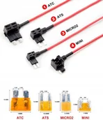 Akcesoria do rejestratorów samochodowych - Przejściówka x 4 do skrzynki bezpieczników VIOFO ATS ATC MINI MICRO2 - miniaturka - grafika 1