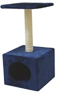 Drapaki dla kotów - Croci croci c6020600 zadrapania drzewo Hamburg, 30 x 30 x 60 cm, niebieski - miniaturka - grafika 1
