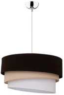 Lampy sufitowe - Trio Duolla Żyrandol na drucie 1xE27/40W/230V czarny/brązowy - miniaturka - grafika 1