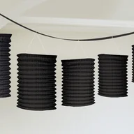 Wieczór panieński i kawalerski - AMSCAN USA Girlanda z lampionami Czarna 3,6 m 22055-10-55 - miniaturka - grafika 1