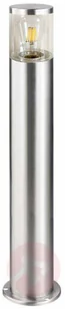 Lampenwelt com Lampa cokołowa Hanneli, stal szlachetna, okrągła - Lampy ogrodowe - miniaturka - grafika 4