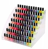 Pozostałe akcesoria kosmetyczne - Stojak Ekspozytor Organizer Na Lakiery 7 Półek - miniaturka - grafika 1
