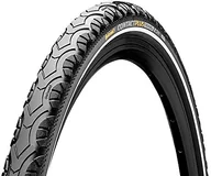 Opony rowerowe - Continental 0101346 opona Conti Contact Plus Travel drut 26 X 1.75 '47 559 czarna/czarna z odblaskowym paskiem (1 sztuka) 0101346 - miniaturka - grafika 1