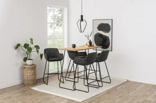 Actona Stołek barowy Lisa dark grey - Taborety i hokery - miniaturka - grafika 7