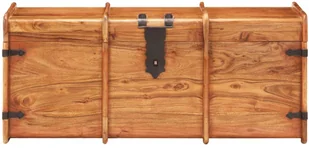 vidaXL Skrzynia, 90x40x40 cm, lite drewno akacjowe vidaXL - Pudła i pojemniki do przechowywania - miniaturka - grafika 20