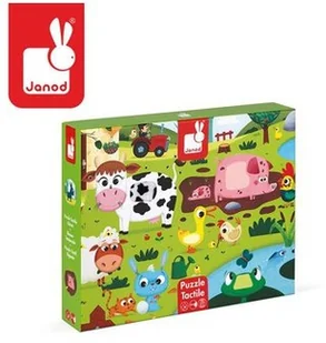 Janod Puzzle sensoryczne 20 elementów Farma J02772 - Puzzle - miniaturka - grafika 3
