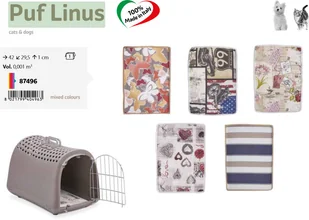 IMAC IMAC poduszka do trasnportera Linus wzór losowy) 87496 - Sprzęt podróżny i transportery dla psów - miniaturka - grafika 2