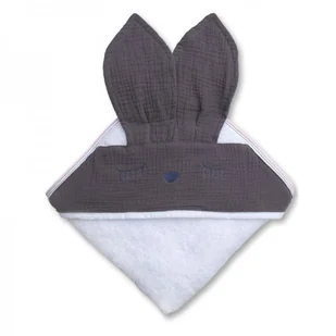 Hi Little One Hi Little One - Hi Little One - Ręcznik z Kapturem 100 x 100 Sleepy Bunny Hooded Bath Towel Iron - Smoczki do butelek Hi Little One Hi Little One - Hi Little One - Ręcznik z Kapturem 100 x 100 Sleepy Bunny Hooded Bath Towel Iron - Smoczki do butelek - miniaturka - grafika 1