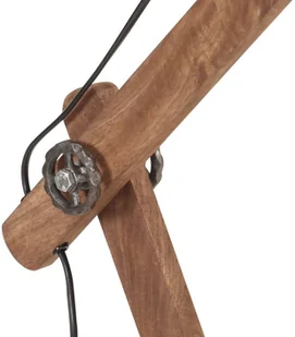 VidaXL Industrialna lampa stołowa, czarna, okrągła, 58x18x90 cm, E27 320553  VidaXL - Lampy pozostałe - miniaturka - grafika 7