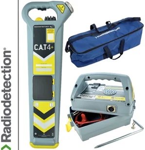 Radiodetection Wykrywacz instalacji podziemnych Cat4+ Strike & Genny & Torba transportowa - Wykrywacze - miniaturka - grafika 2