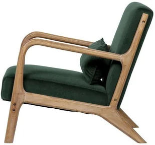 Woood Woood Fotel Mark velvet zielony 373811-F - Fotele - miniaturka - grafika 3