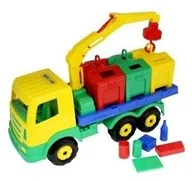 Samochody i pojazdy dla dzieci - POLESIE Samochód do przewozu kontenerów Prestiż Poland - miniaturka - grafika 1