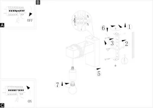 Eglo 33162 - Kinkiet TOWNSHEND 1xE27/10W/230V - Lampy ścienne - miniaturka - grafika 4