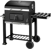 Grille - tectake Grill węglowy regulowany na wysokość - czarny 402174 - miniaturka - grafika 1