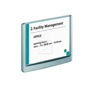 Durable Tabliczka informacyjna Click Sign Durable 149mm x 105,5mm granatowa 486107 - Numery na dom - miniaturka - grafika 9