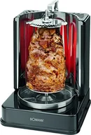 Grille - Bomann DVG 3006 CB 3in1 Döner-/kurczaka i Szaszłyk-pionowy-Multi grill, grill idealne rezultaty dzięki równomiernym dystrybucja ciepła, stal nierdzewna-pojemnik na tłuszcz, 1400 Watt, czarna DVG 3006 CB - miniaturka - grafika 1