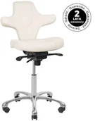 Krzesła i taborety kosmetyczne - KRZESŁO KOSMETYCZNE AZZURRO SPECIAL 052 BIAŁE 114882 - miniaturka - grafika 1