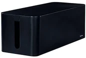 Kable - Hama 20664 "Maxi" skrzynka na kabel, 15,5 x 40 x 13,8 cm (szer. x gł. x wys.) z gumowymi nóżkami - czarna 20664 - miniaturka - grafika 1