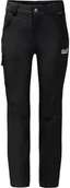 Odzież trekkingowa dziecięca - Jack Wolfskin Jack Wolfskin Activate Spodnie Dzieci, black 176 2021 Spodnie Softshell 1606614-6001176 - miniaturka - grafika 1