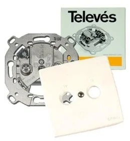 Televes Gniazdo 522610 TV/FM+SAT końcowe GNTELEV - Akcesoria TV-SAT - miniaturka - grafika 2