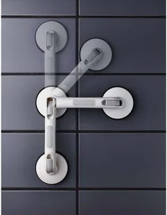 Ridder Ukośny chwyt pod prysznic, mocowany przyssawkami Premium, biały - Akcesoria łazienkowe - miniaturka - grafika 3