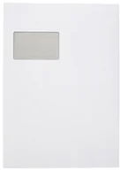Teczki i skoroszyty - Idena 10251 koperta z okienkiem, format: C4, 2-centymetrowe zagięcie, samoprzylepna, gramatura papieru: 120 g/m, certyfikat FSC, kolor: biały, 100 sztuk 10251 - miniaturka - grafika 1
