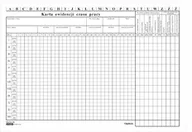 Druki akcydensowe - Emeko Tomecki I Płaczek S.k.a Druk Karta ewidencji czasu pracy OS-228 A4 - miniaturka - grafika 1