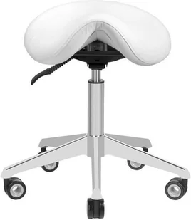 AZZURRO Taboret kosmetyczny azzurro 010s biały P123399 - Krzesła i taborety kosmetyczne - miniaturka - grafika 3