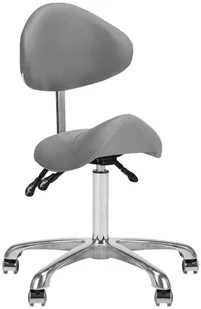 ACTIVESHOP Taboret Kosmetyczny 1004 Giovanni Szary 10003_141631 - Krzesła i taborety kosmetyczne - miniaturka - grafika 10