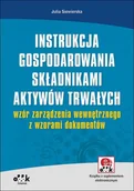 Biznes - ODDK Instrukcja gospodarowania składnikami aktywów trwałych - wzór zarządzenia wewnętrznego z wzorami dokumentów - Julia Siewierska - miniaturka - grafika 1