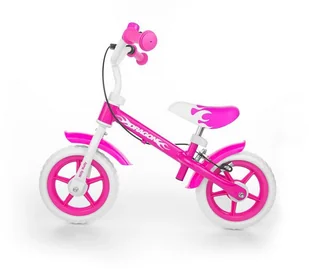 Milly Mally Dragon Rowerek Biegowy hamulec pink - Rowerki biegowe - miniaturka - grafika 2