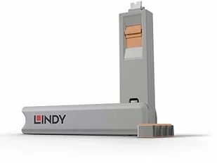 LINDY 40428 Blokada bloker) portu USB C pomarańczowy 4 szt z kluczem LY-40428 - Części i akcesoria do laptopów - miniaturka - grafika 5