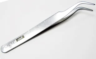 Pęseta Pinceta Zagięta do Rzęs Ozdób Manicure - Akcesoria i kosmetyki do stylizacji brwi - miniaturka - grafika 2