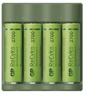 Ładowarki i akumulatory - GP Ładowarka Everyday B421 + 4× AA ReCyko 2700 + USB 1604842110) - miniaturka - grafika 1