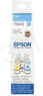 Epson Butelka z tuszem T6642 do L-100/200/210/300/355/550 | 70ml | cyan C13T6642 (C13T66424A) - Zestawy do napełniania tuszy i tonerów - miniaturka - grafika 4