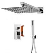 Deszczownice - Corsn DESZCZOWNICA 25x25 cm-Prysznicowy zestaw podtynkowy ,CHROM Z01MCH ADOUR - miniaturka - grafika 1