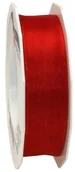 Pasmanteria - Pattberg Prezent 25 MM 25 m Four Seasons  taśma organza z drutu, czerwony 6072525-609 - miniaturka - grafika 1