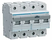 Wyłączniki światła i elektryczne - Hager Seria HM automatyczny wyłącznik instalacyjny HM curva-c 50 kA 4-biegunowy 50 A HMX450 - miniaturka - grafika 1