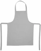Fartuchy i rękawice kuchenne - Atmosphera Bawełniany fartuch kuchenny z kieszenią w kolorze jasnoszarym B0159ITYVI - miniaturka - grafika 1
