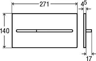 Viega Przycisk uruchamiający Do WC Visign for More 104 wzór 8354.1 stal. szlach - Przyciski spłukujące - miniaturka - grafika 3